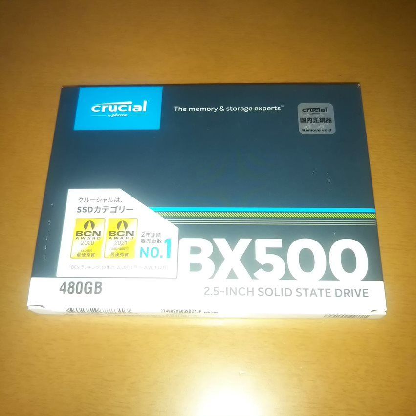 未開封 Crucial SSD 480GB CT480BX500SSD1JP