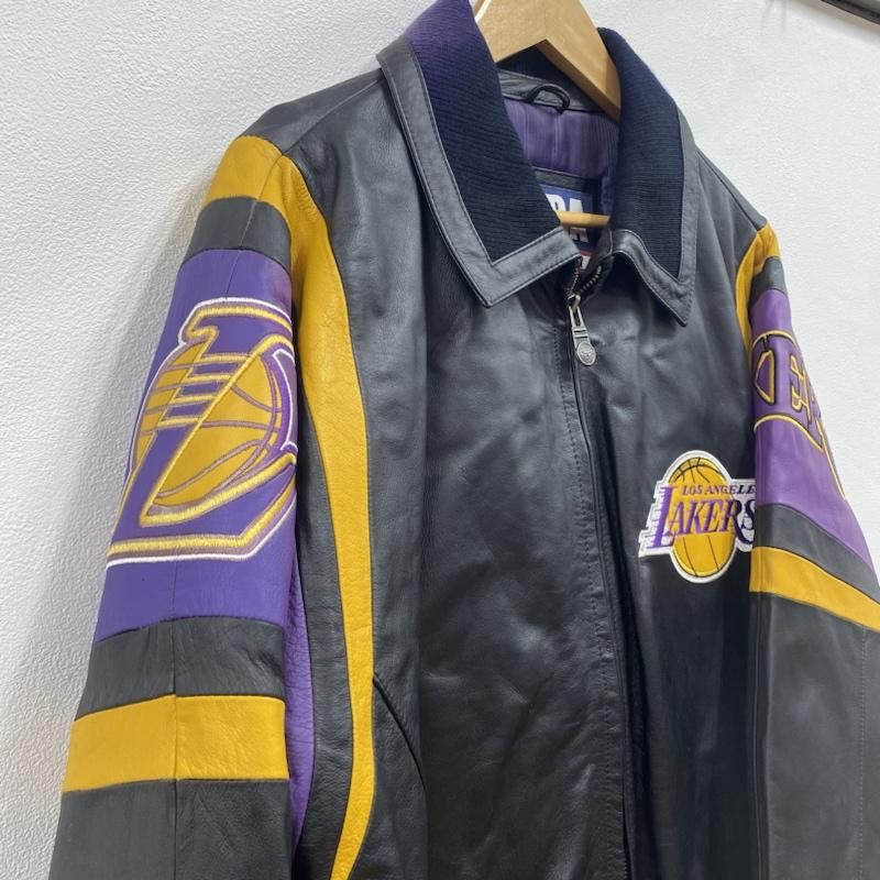 VINTAGE ヴィンテージ ジャケット、上着 レザージャケット G-III CARL BANKS 90's NBA レイカーズ LAKERS  スタジャン アワード L