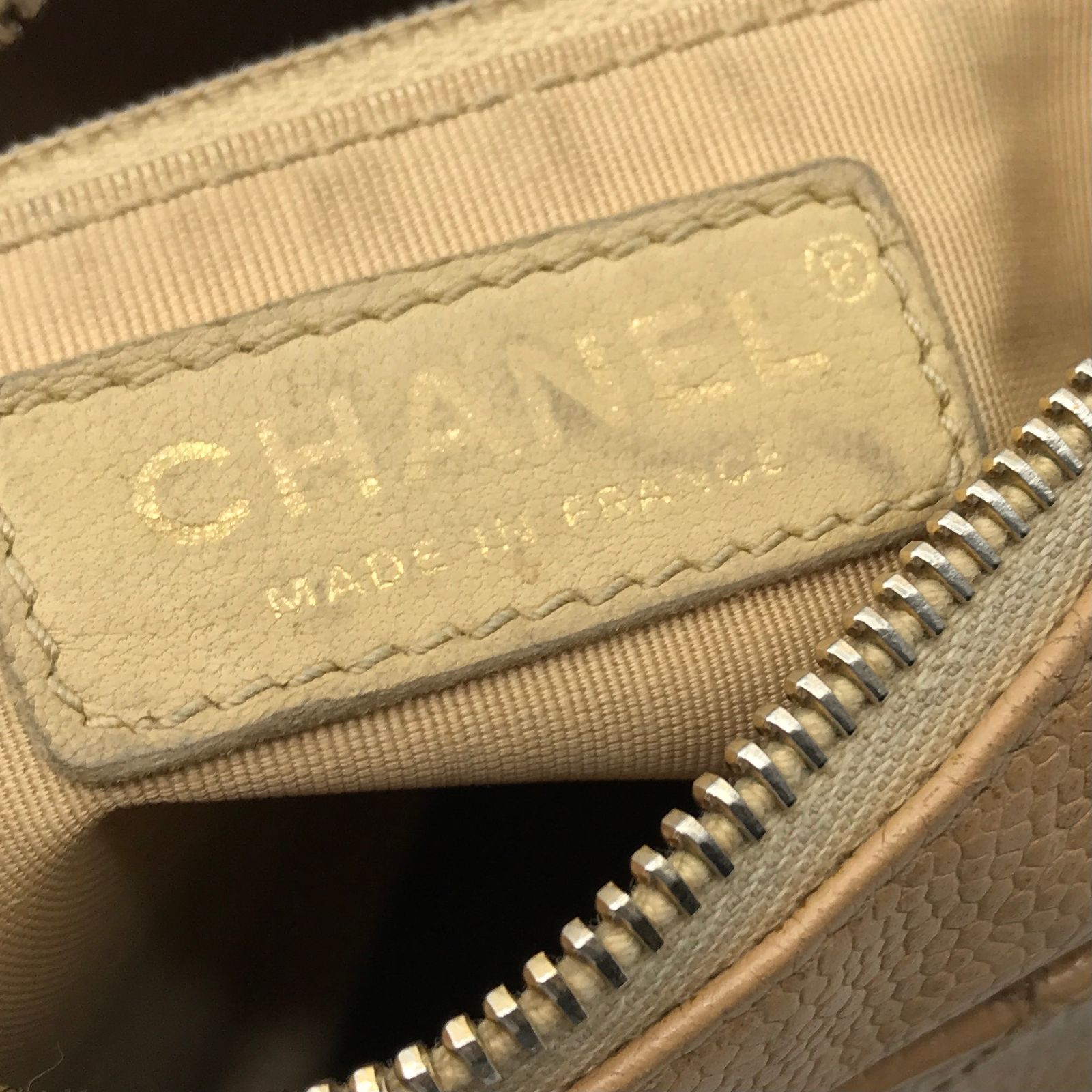 CHANEL シャネル マトラッセ キャビアスキン チェーン ショルダー