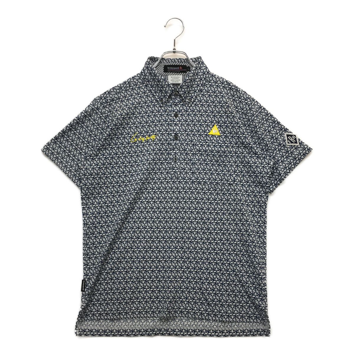 古着 メンズL le coq sportif/ルコックスポルティフ ジャージ トラックパンツ ロングパンツ 長ズボン スポーツ ネイビー/グレー QS-4521 古着 メンズL le coq sportif&frasl;ルコックスポルティフ 裏起毛 ウインド