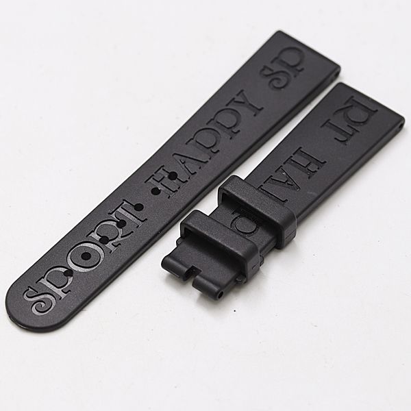 ショパール ハッピースポーツ 純正ベルト ラバー ブラックカラー 19mm用 メンズ腕時計 2000000 NSK MST