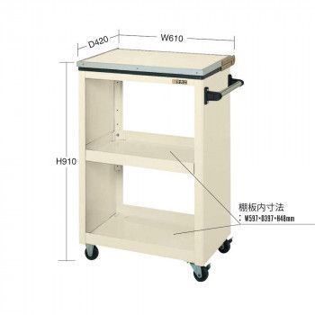 サカエ ホワイトボード付ワゴン PMW-2WB