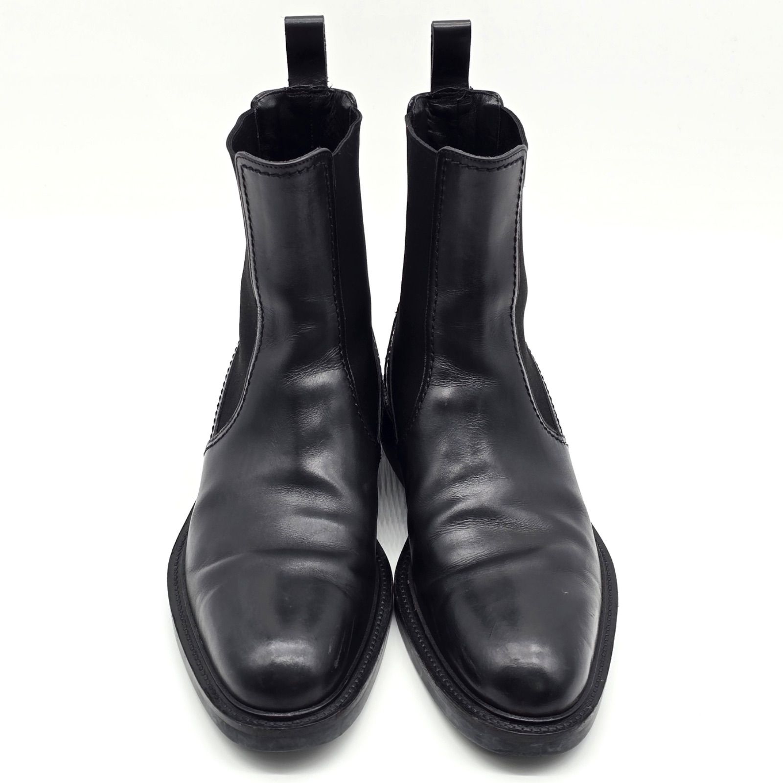 GUCCI グッチ 101763 レザー サイドゴア ブーツ 8 1/2D 27.5