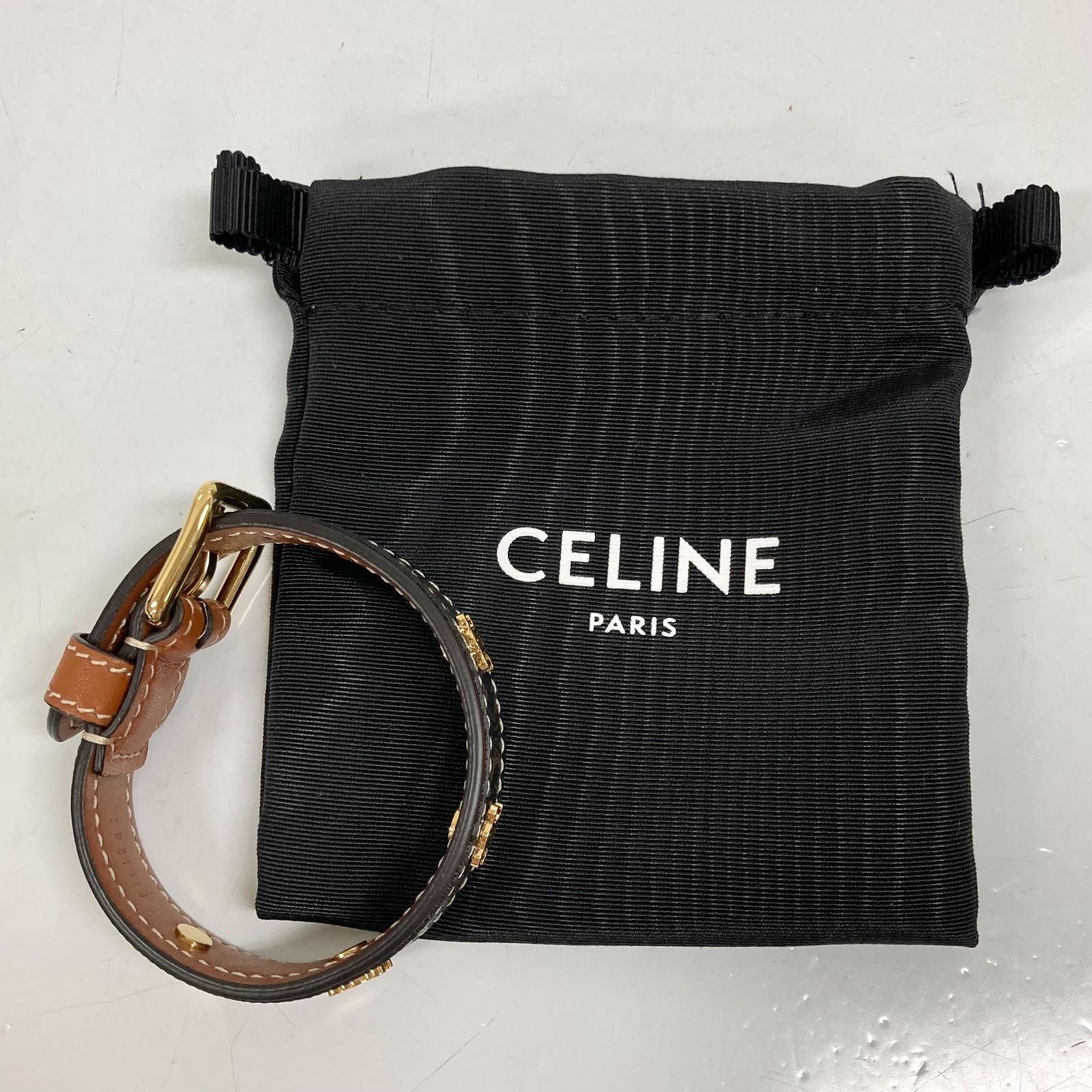 セリーヌ CELINE トリオンフ レ・キュイール ブレスレット マカダム 