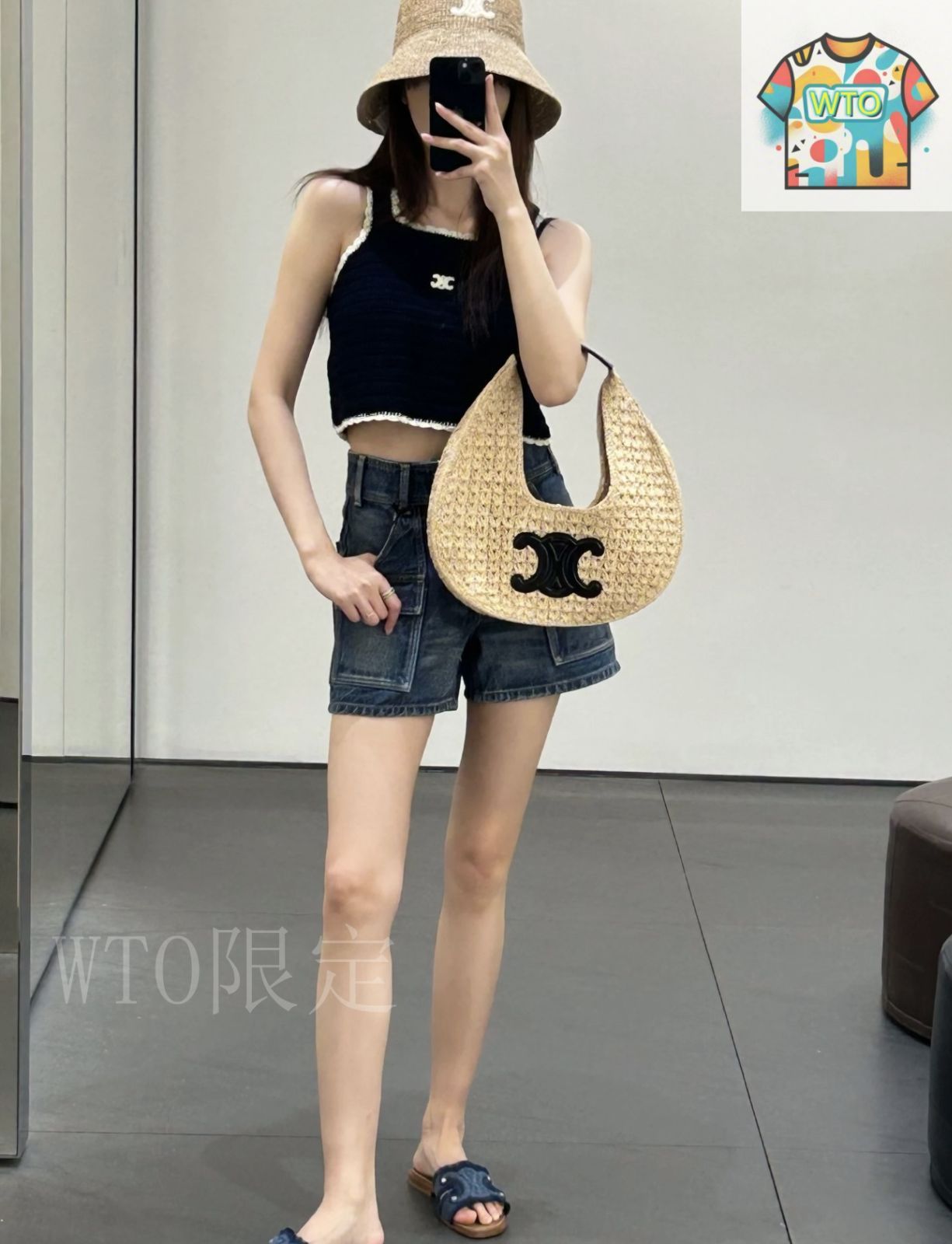 今日特価】Celine トライウンフ 刺繍レース ニットベスト 83248