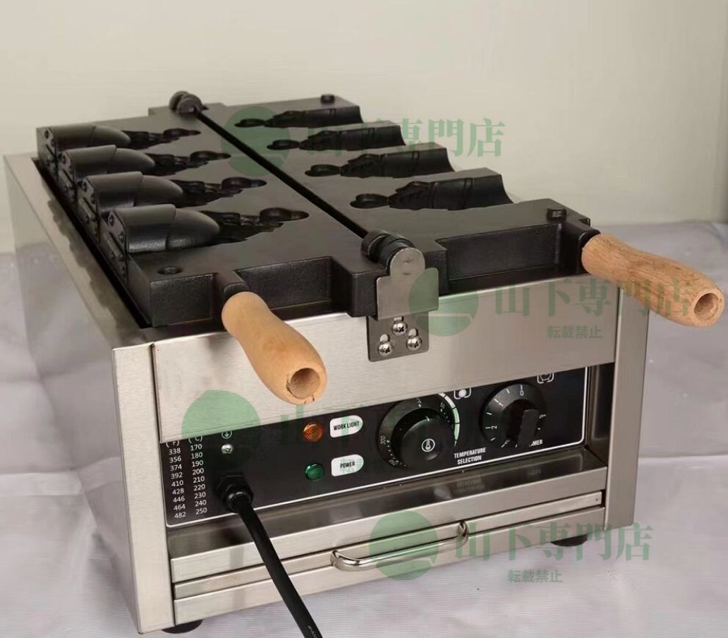アイスコーン たい焼き器 アイスクリームコーンメーカー 4個焼き 業務用 家庭用 単相１0０V 厨房|業務|飲食|店舗