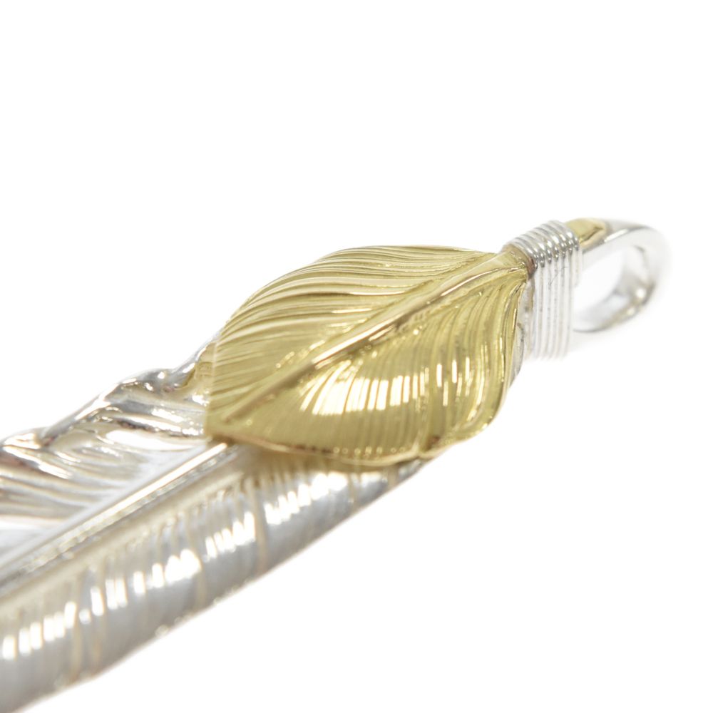 goro's (ゴローズ) 【現行】上金特大フェザー 右向き ネックレス