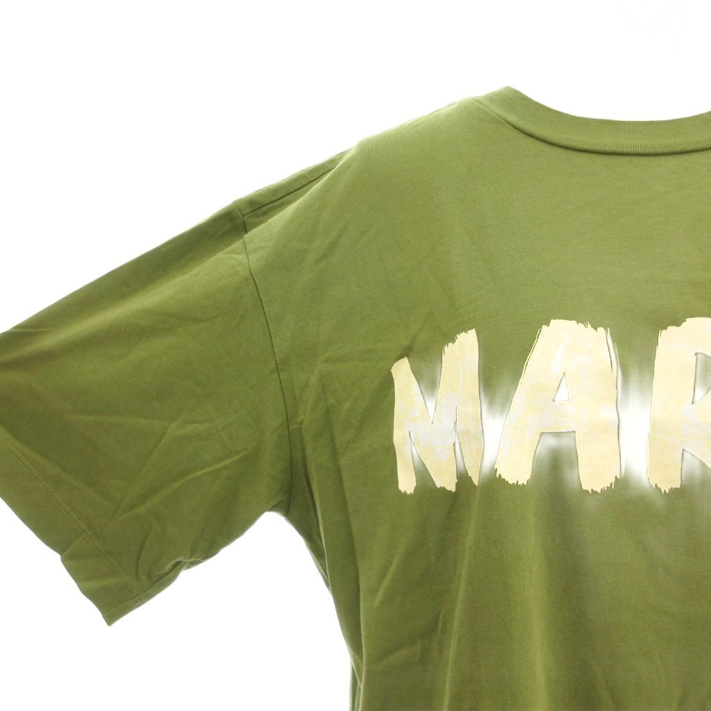 マルニ MARNI 美品 Tシャツ カットソー クルーネック ロゴ 半袖 36 XS  