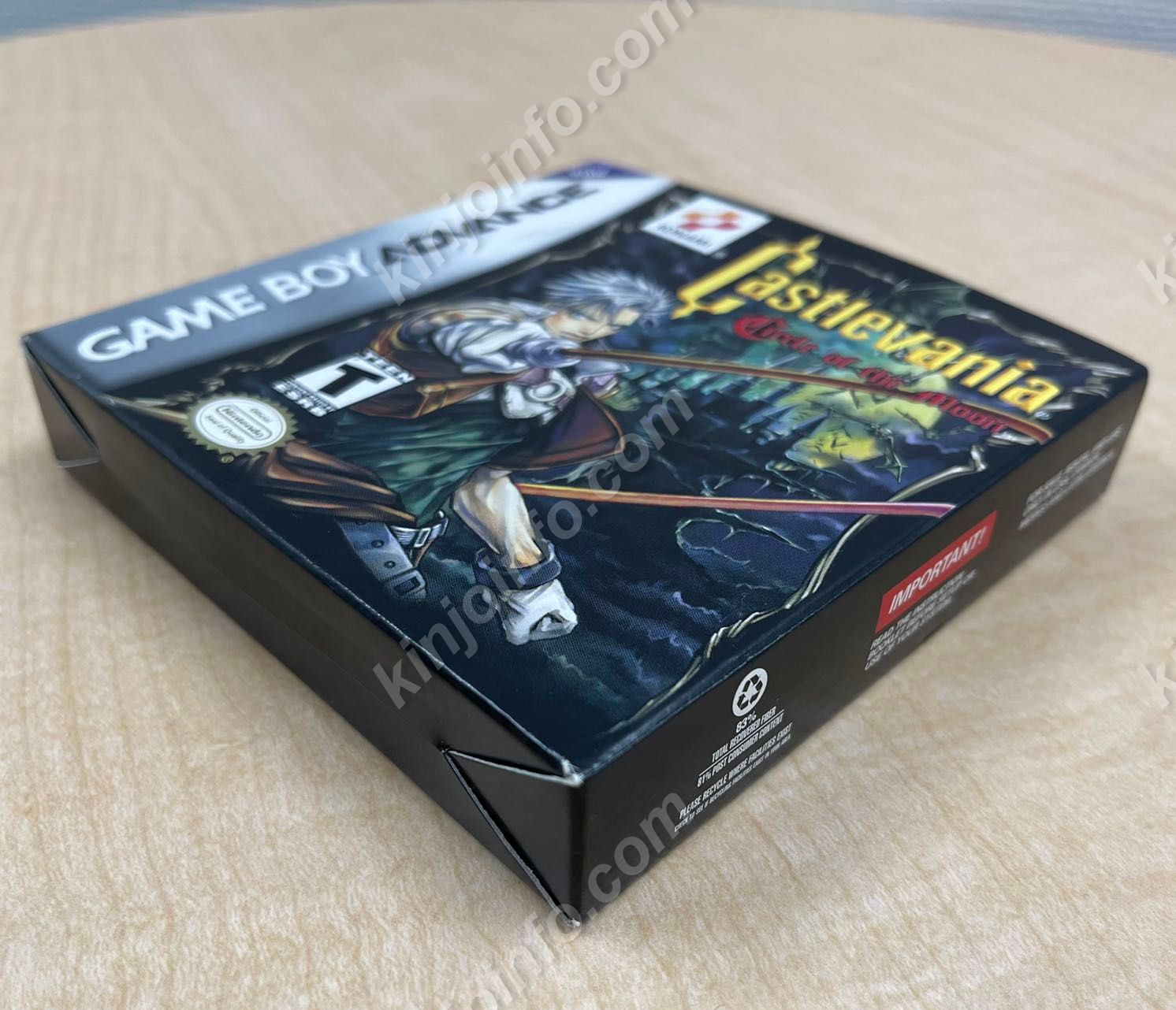 悪魔城ドラキュラ サークル オブ ザ ムーン【中古美品・完品・GBA北米版】