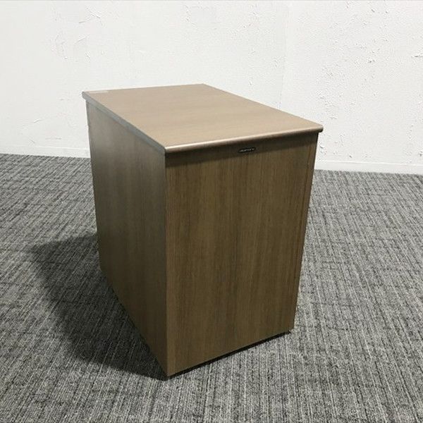 インサイドワゴン 3段 デスクワゴン オカムラ ネオウッドダーク