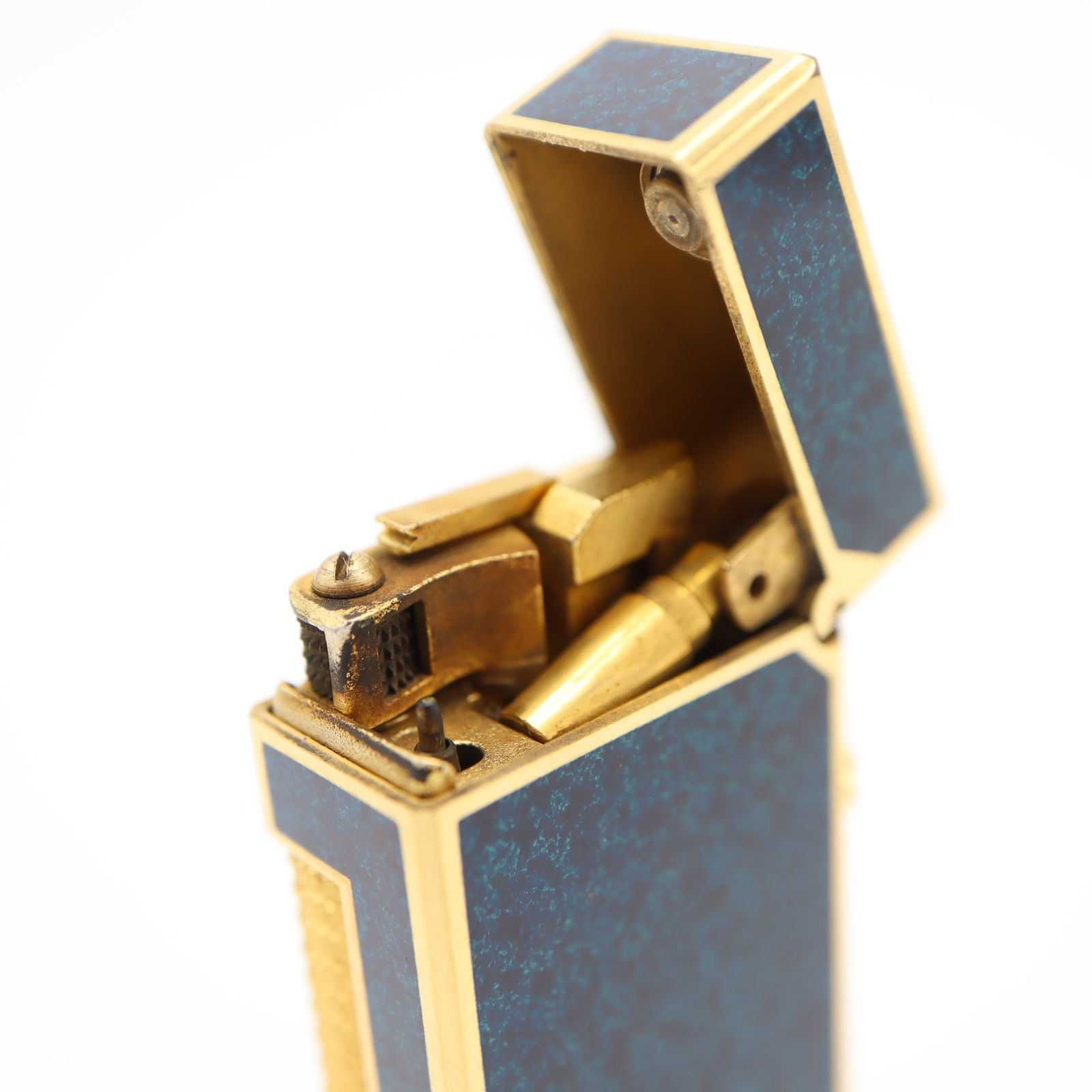 dunhill ダンヒル ガスライター US.RE24163 ラピス柄 ラピス ブルー 
