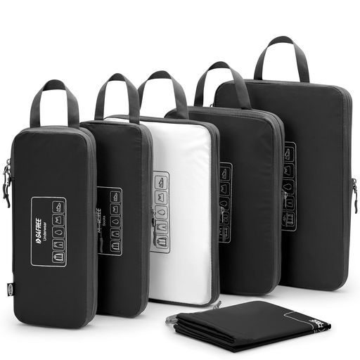 旅行用収納袋 スーツケース用圧縮パッキングキューブ シューズバッグ付き 拡張可能なバッグ 荷物用オーガナイザー (4個) ハンドロー  新品未使用】【5個セット 軽量ナイロン製パッキングキューブ】スーツケース用拡張可能オーガナイザー｜旅行圧縮バッグ apcp50 G4Free6 ... 旅行用パッキングキューブ 拡張可能 圧縮オーガナイザー バックパック用 省スペースバッグ 衣類/靴/下着用