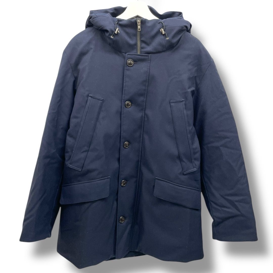SIMPLE LIFE TEXBRID シンプルライフ ダウンコート ダウンジャケット アウター フード ウール混 2319450030-39 紺色 ネイビー 2Lサイズ メンズ 冬 ゴーゴー古着久喜倉庫店 No.B10333