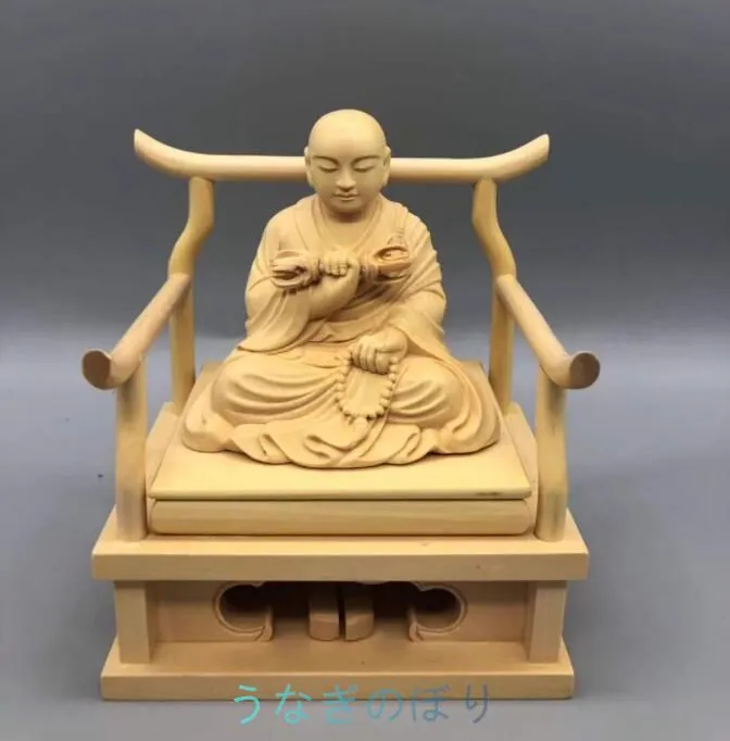 仏教美術 時代物　木彫　金彩　弘法大師像　巾38㎝　置物　彫刻　仏像　BK69 仏教美術 時代物 木彫 金彩 弘法大師像 巾38㎝ 置物 彫刻 仏像 BK69 仏教