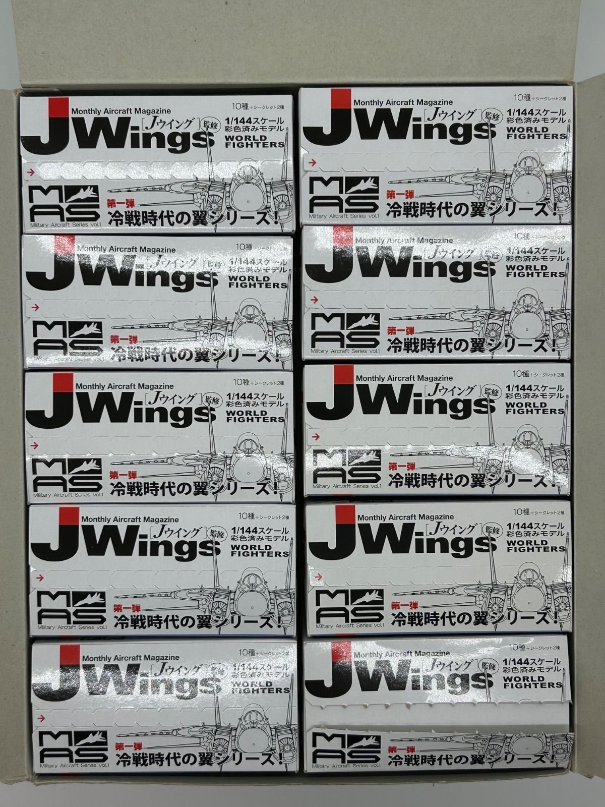 10個入 JWings 第一弾 冷戦時代の翼シリーズ 1|144スケール彩色済みモデル Jウイング監修 カフェレオ CafeReo