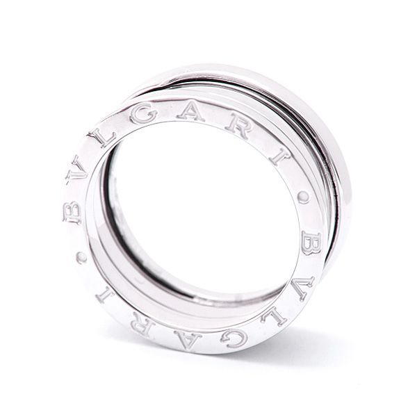 ブルガリ 指輪 メンズ ビー ゼロワン B-ZERO1 リング ホワイトゴールド 刻印サイズ57 実寸16号 BVLGARI 750WG