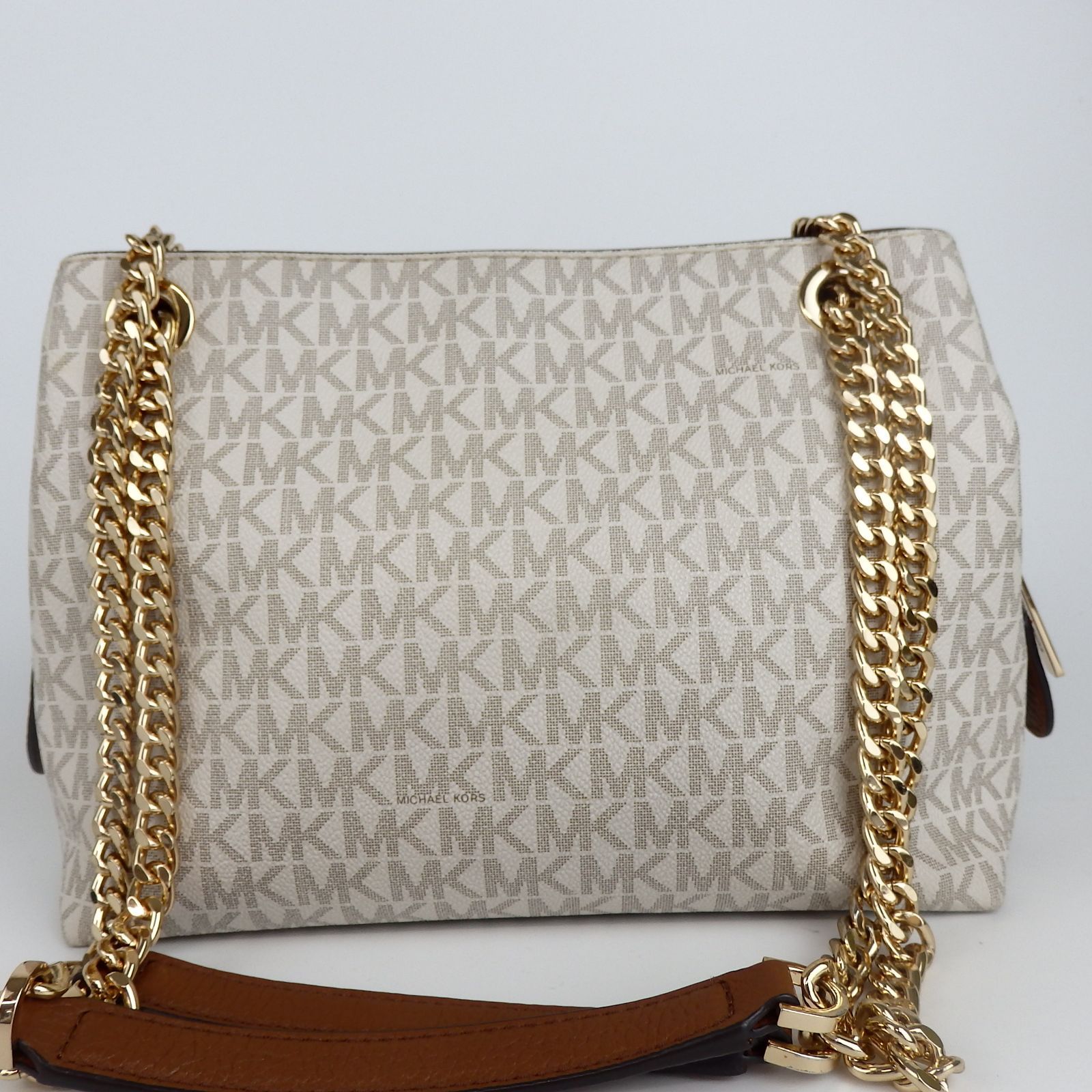 MICHAEL KORS】マイケルコース MK柄 総柄 チェーンショルダー トート 