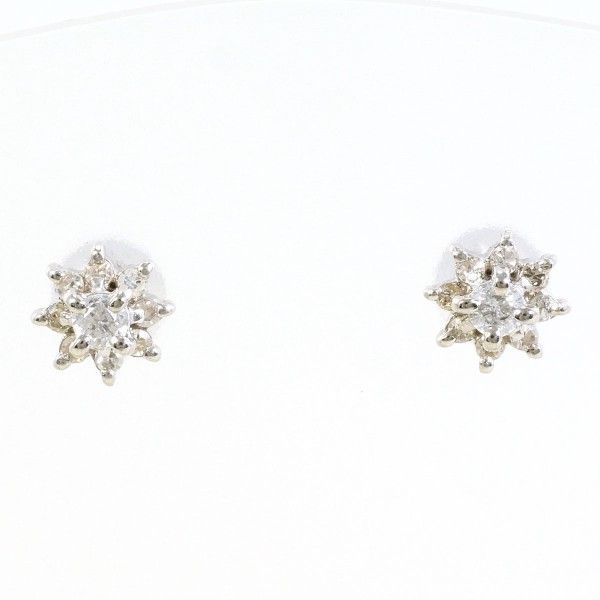 PT900 ピアス earring ダイヤ 0.10 ×2 総重量約1.3g