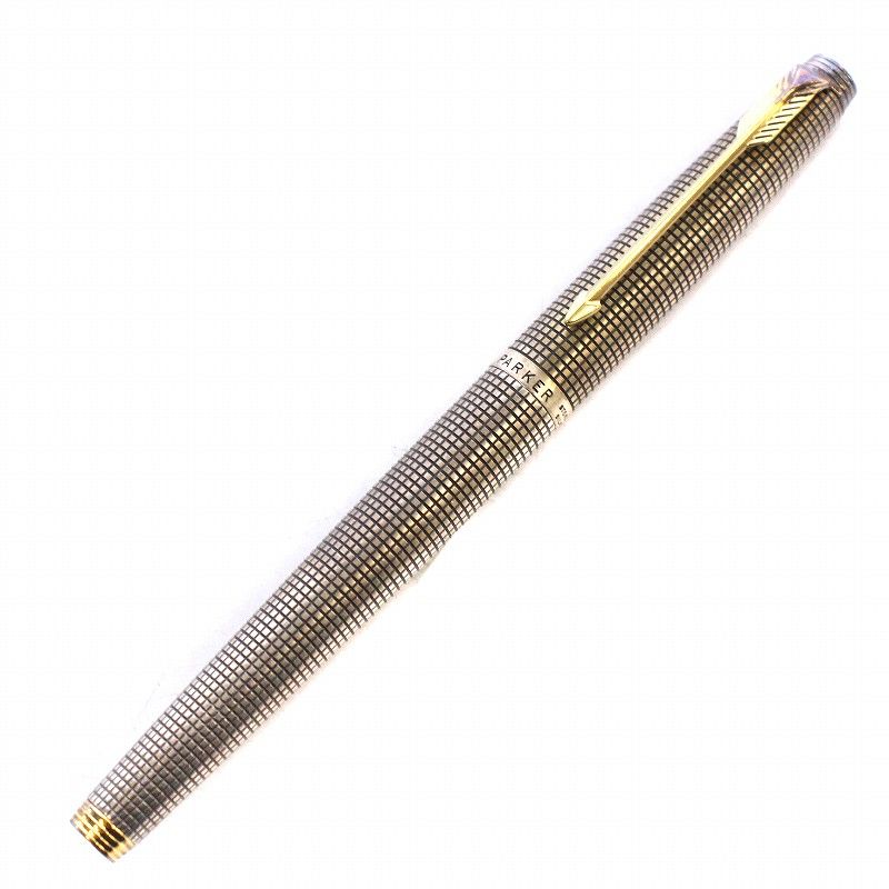 パーカー parker 75 万年筆 スターリングシルバー STERLING SILVER ペン先14K USA製 筆記用具 文房具 - メルカリ