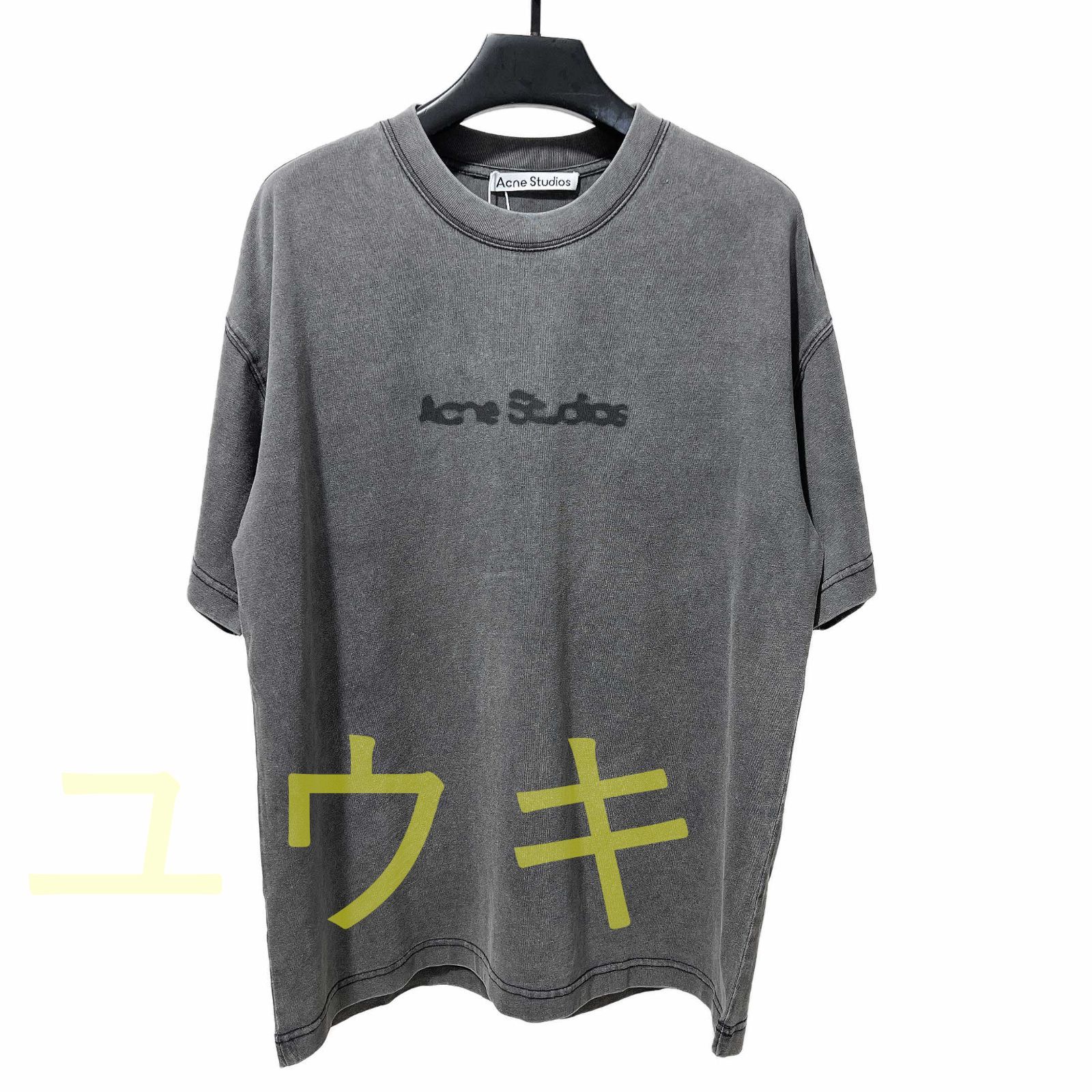 新品 Acne Studios  カップルコットンラウンドネック半袖Tシャツ #1