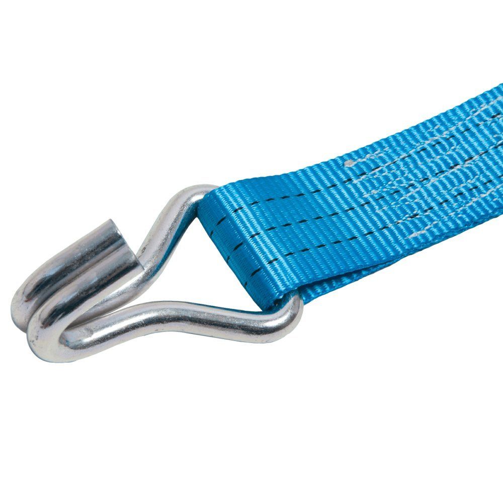 アヴィエラン AVIELAN ラッシングベルト 50mm幅 Jフック 巻取 6m 固定 0.5m ブルー