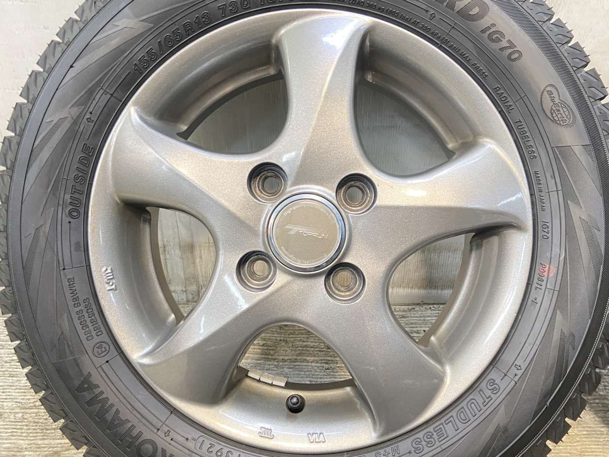 155|65R13 ヨコハマ アイスガード iG70 トップラン 13x4.0 45 100-4穴 タイヤ スタッドレスタイヤ ホイールセット 4本セット w13251003952 FFCRYSTALESIA_COM