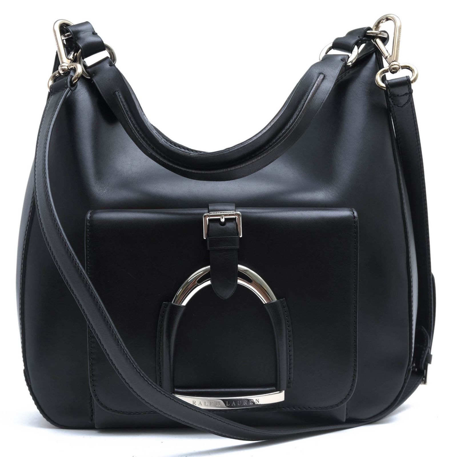 ラルフローレン RALPH LAUREN バッグ ハンドバッグ 鞄 トートバッグ レディース 女性 女性用 レザー 革 本革 ブラック 黒 Wellington ウェリントン 362752 クロスボディ 2WAY ショルダーバッグ