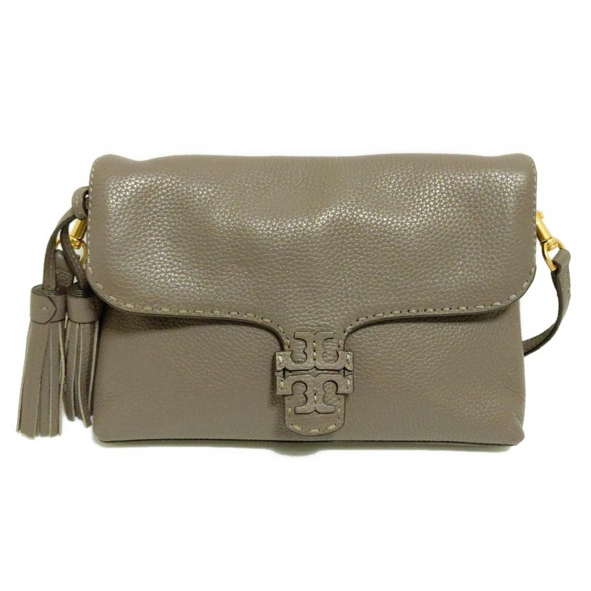 TORY BURCH(トリーバーチ) ショルダーバッグ美品 - グレーベージュ 