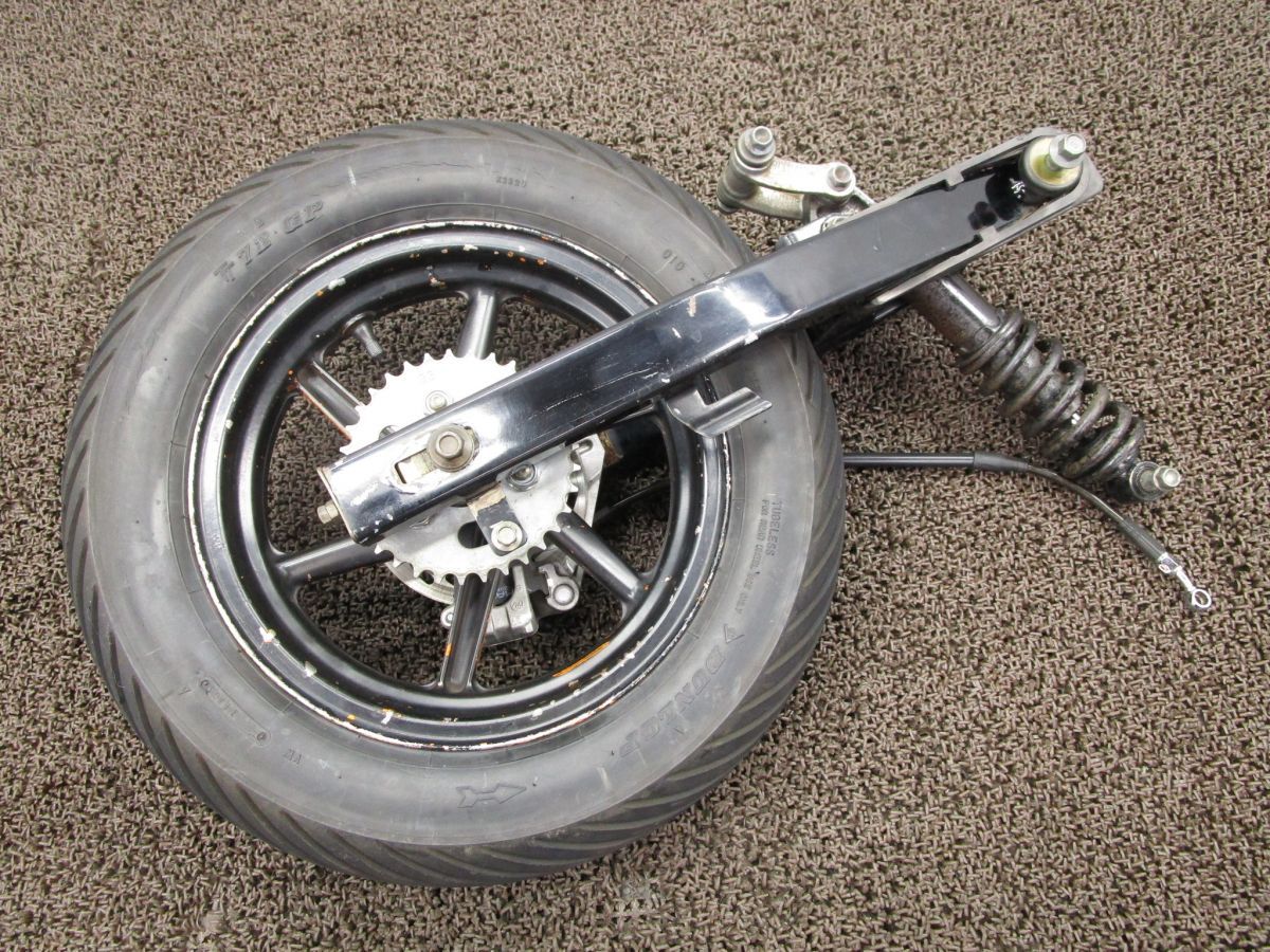 エイプ100 リア足廻りASSY U153 ディスク化に HC07 リアサス キャリパー スプロケット ホンダ HC07E Ape キャブ車 動画有 12V