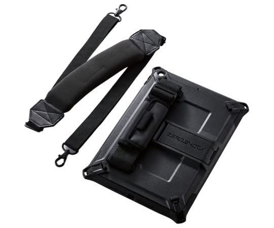 エレコム iPad 10.2 2019年モデル フルプロテクトケース ZEROSHOCK 耐衝撃 ショルダーベルト付 ブラック TB-A19RHVBK