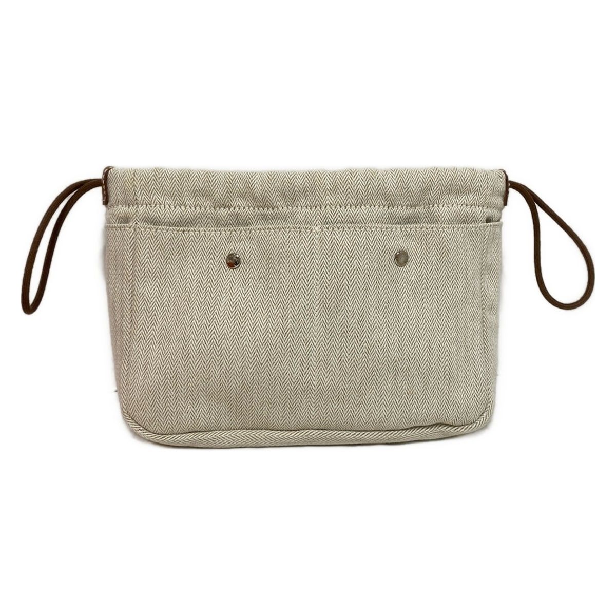 HERMES エルメス ポーチ フールビ 25 ナチュラル×フォーヴ 巾着型