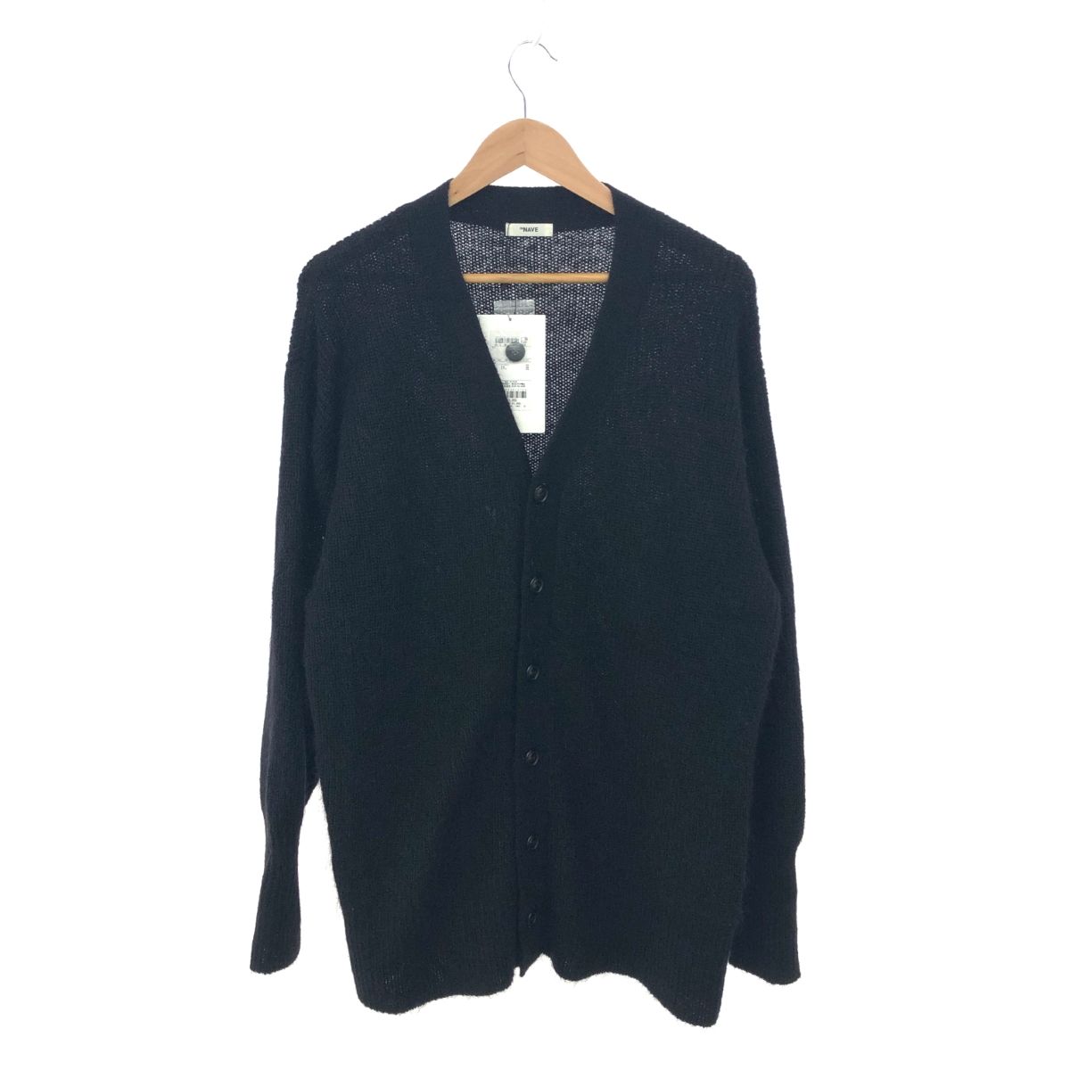 未使用品 ReNAVE リネイブ モヘヤ カーディガン サイズ:U  ブラック  レディース 参考定価￥23980　243001000838 未使用品 ReNAVE リネイブ モヘヤ カーディガン サイズ:U ブラック