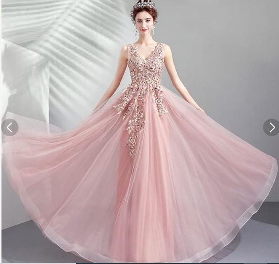 送料無料 ♥ 女優 結婚式 パーティ ドレス S 7号 OPN1040