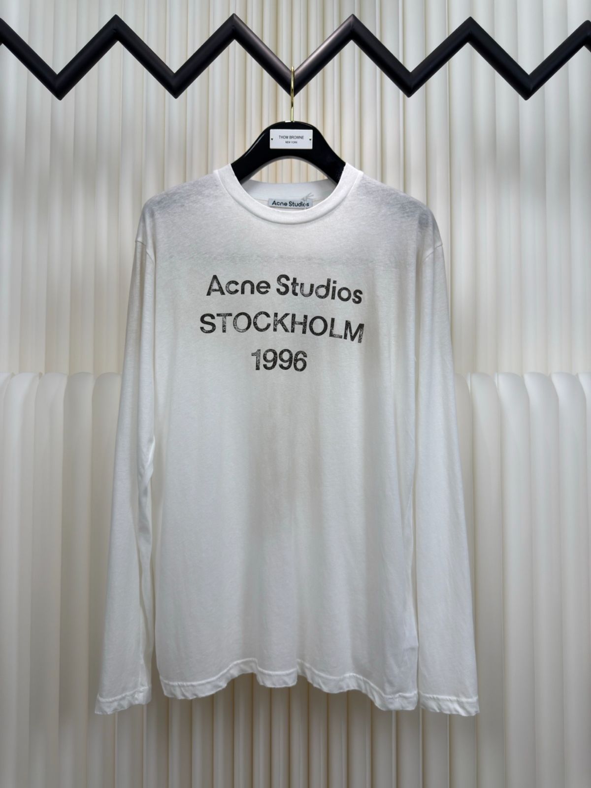 Acne Studios ロゴプリント 長袖Tシャツ 1996 Acne Studios - Logo t-shirt - Relaxed fit - Faded black