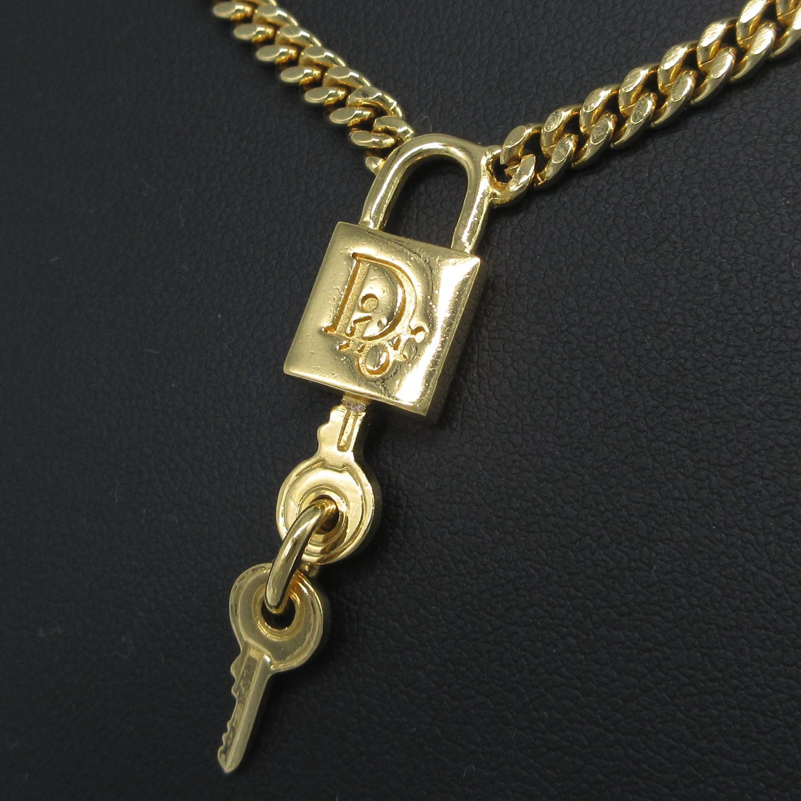 クリスチャン ディオール Christian Dior カデナ型 鍵 ネックレス 喜平