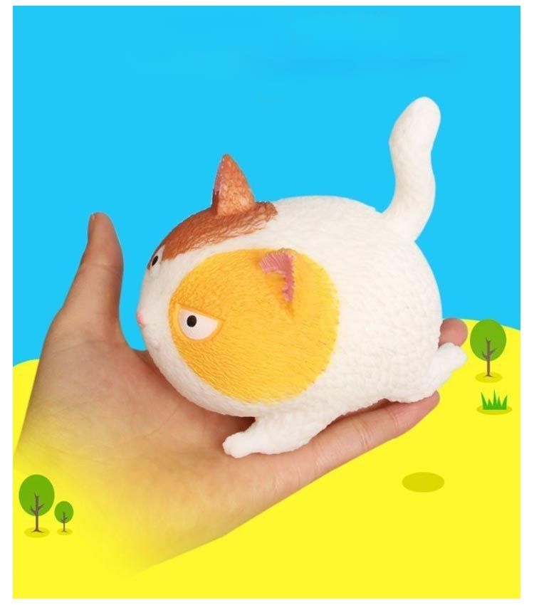 4個セット スクイーズ ねこ ぬいぐるみ おもちゃ 動物 かわいい