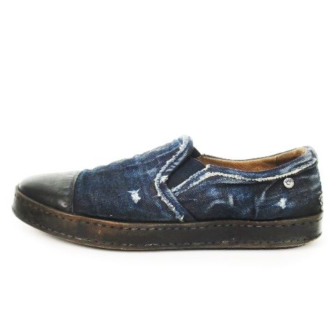 ディーゼル DIESEL スリッポン スニーカー デニム レザー ローカット 