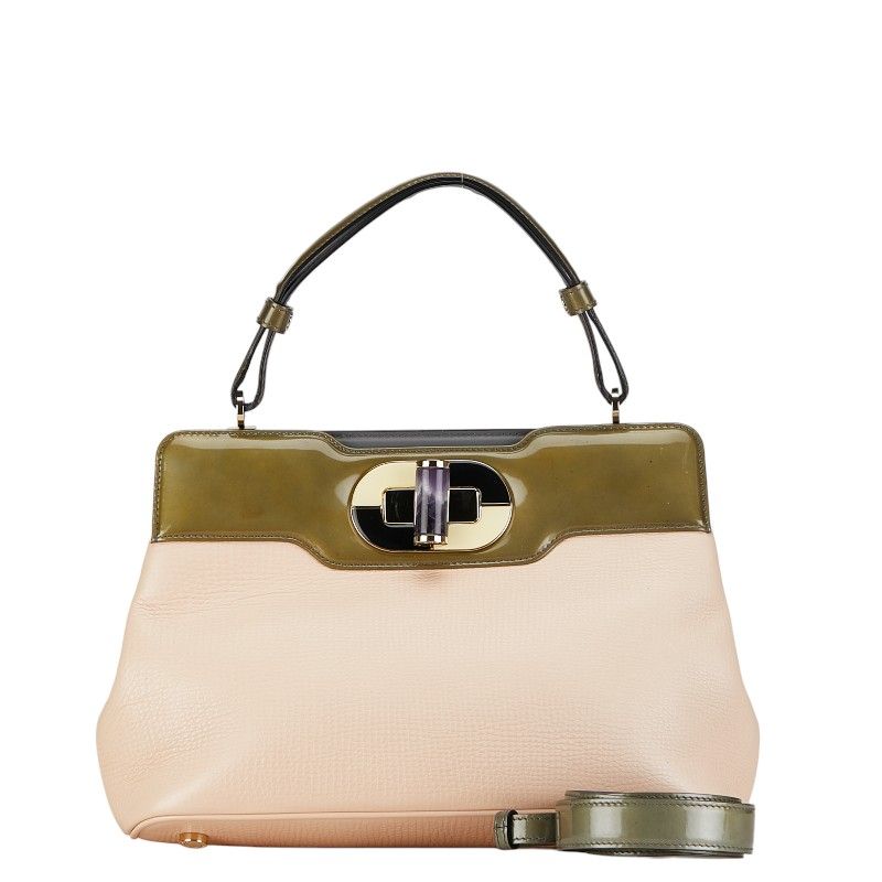 BVLGARI 　ブルガリ　イザベラロッセリーニ　キャンバス　ハンドバッグ BVLGARI ブルガリ イザベラ ロッセリーニ ハンドバッグ