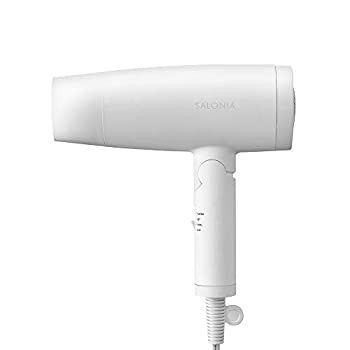【-非常に良い】 SALONIA サロニア スピーディーイオンドライヤー ホワイト 大風量 速乾 マイナスイン 折り畳み式