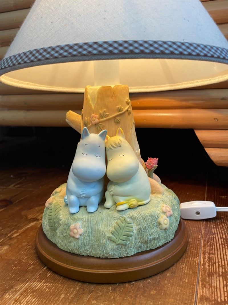 状態良し MOOMIN ムーミン＆フローレン スタンドライト ヴィンテージ