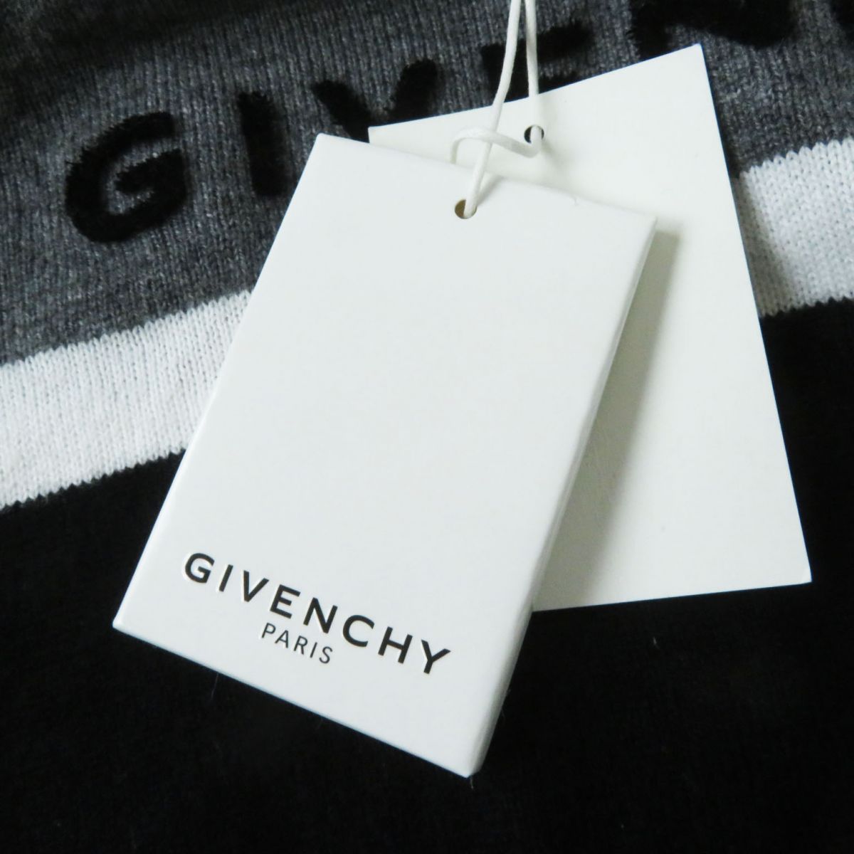 未使用品◎GIVENCHY ジバンシィ キッズ カシミヤ混 ウール ロゴ 長袖  