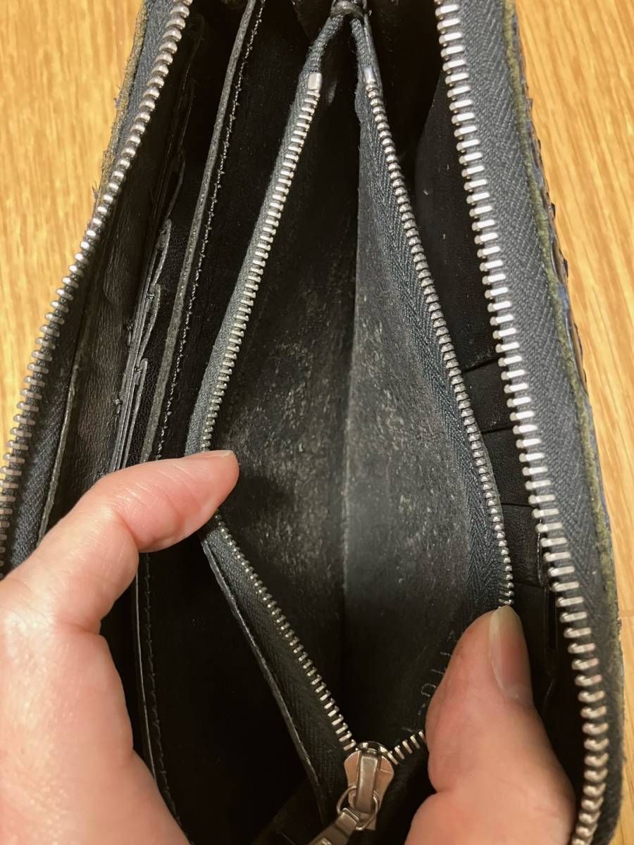 イサムカタヤマバックラッシュ オーストリッチレザー ラウンドジップ長財布 激レア イサムカタヤマ バックラッシュ ISAMU KATAYAMA BACKLASH パイソン