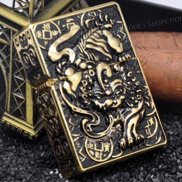 財神 貔貅 フルメタルジャケットオイルライター ZORRO ヒキュウ zippo