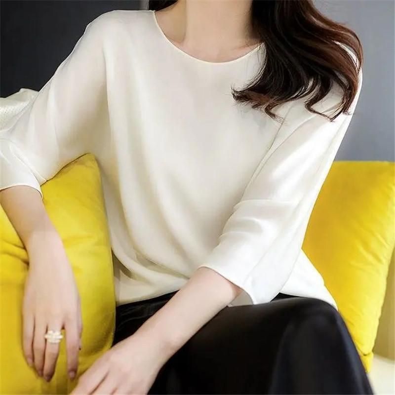 ブラウス シャツ レディース 七分袖 重ね着 インナー 通勤 通学 OL 春 夏 秋 チュニック カジュアル tシャツ ゆったり 30代 50代 40代 ブラウス シャツ レディース 半袖 重ね着 インナー 通勤 通学 OL