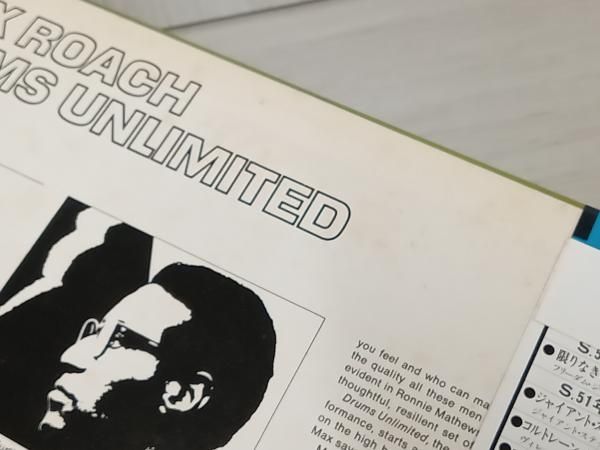 マックス・ローチDrums Unlimited限りなきドラム　レコード　帯付き！ Amazon.co.jp: Drums Unlimited: ミュージック