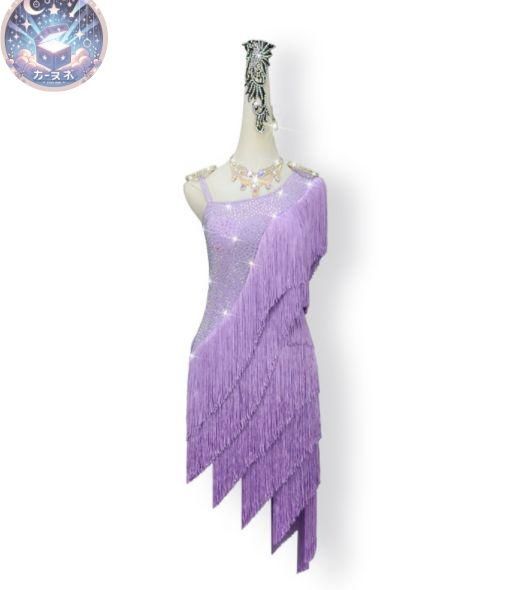 新品 未使用 新作 社交ダンスドレス ラテンドレス 競技 デモ用 ルンバ