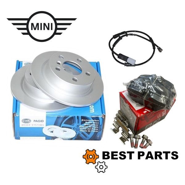 BMW MINI リアブレーキローター パッド センサー セット F55 F56 F57 34216799383 PAGID 34216871299 TRW 34356865612