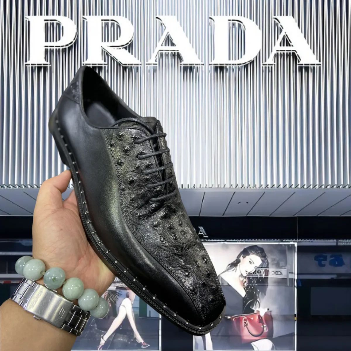 💖新品未使用👞プラダPRADA 英倫ファッションレザーカジュアル靴/ブラック - メルカリ