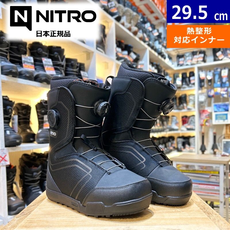 25-26 NITRO SENTINEL BOA ｶﾗｰ Black 29.5cm ナイトロ センチネル メンズ スノーボードブーツ ダイヤル式 ボアブーツ