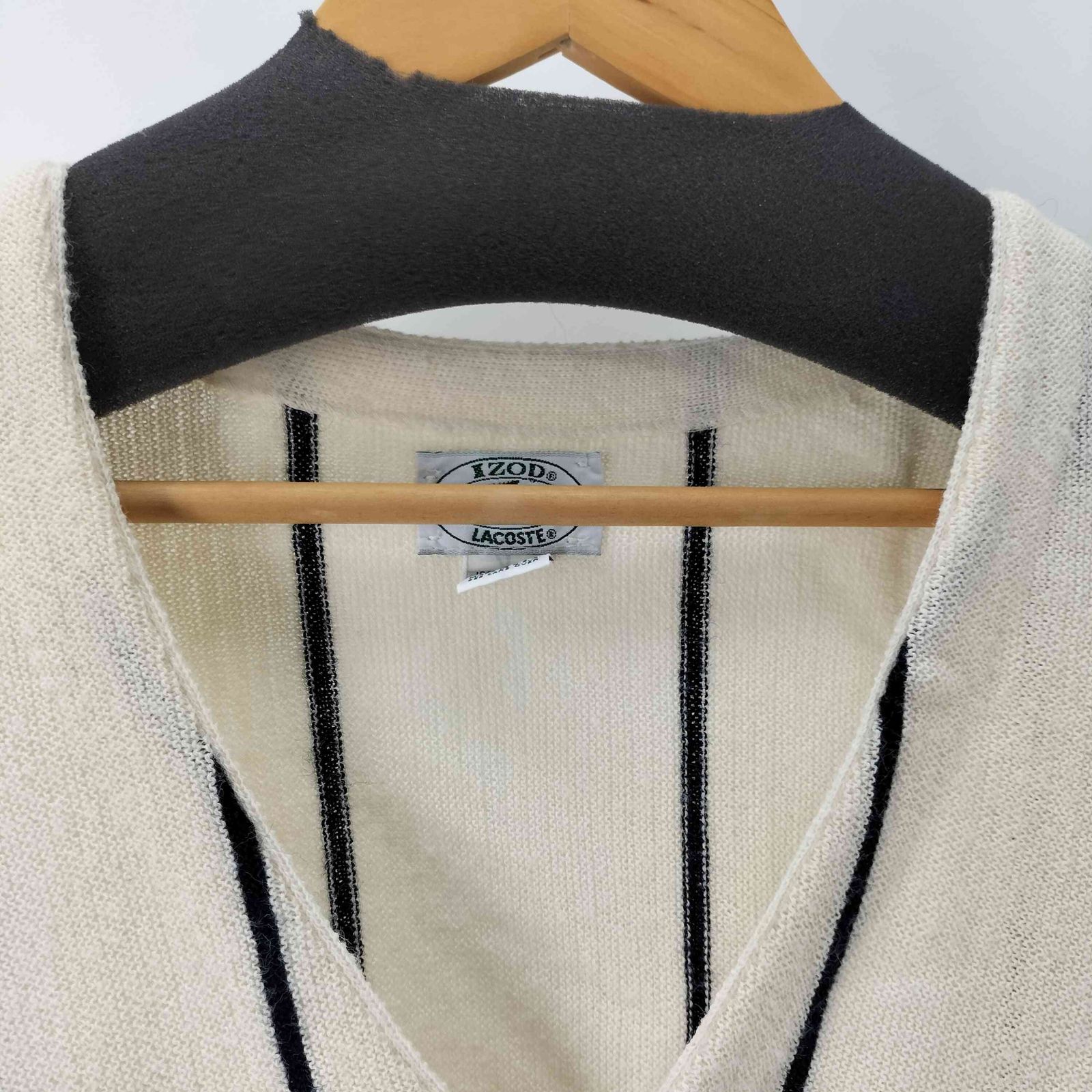 アイゾッドラコステ IZOD LACOSTE ストライプボーダーアクリル